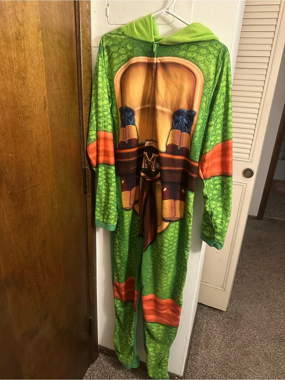 Nickelodeon Green and Orange Teenage Mutant Ninja Turtle Costume Onesie